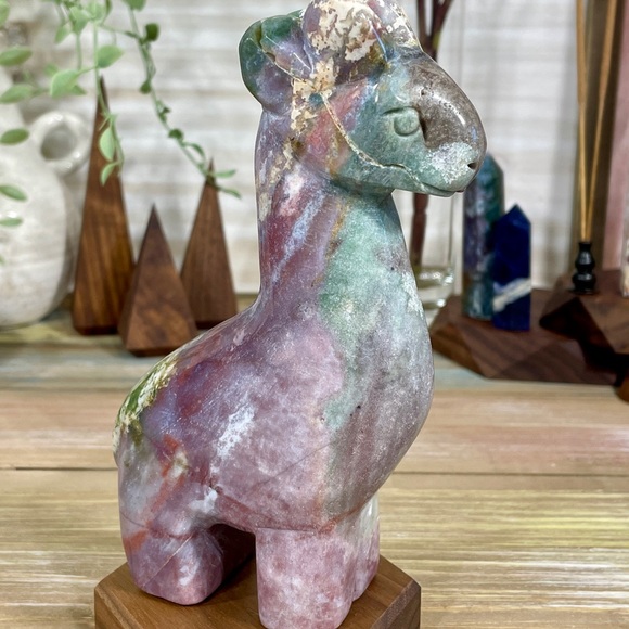 Other - Ocean Jasper Llama Crystal Carving